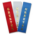 1-5/8"x6" Vertical Stock Title Ribbon (GREETER)